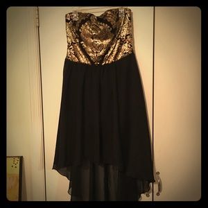 Strapless High-low Dress